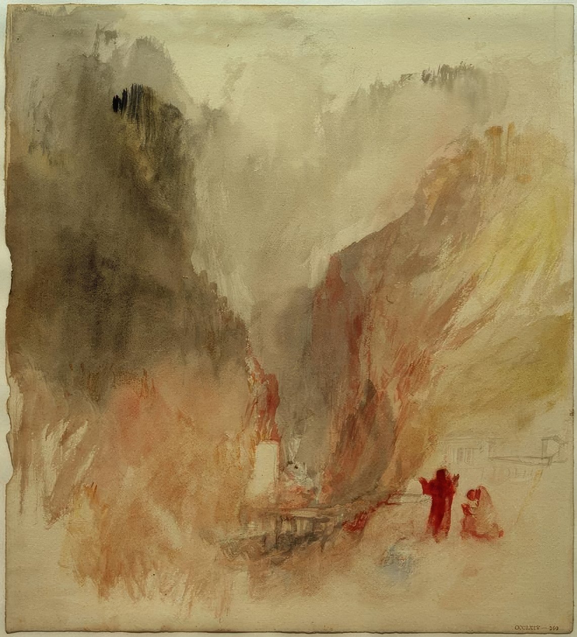 Felnézek a szurdokba Pre-Saint Didiernél alkotó: Joseph Mallord William Turner