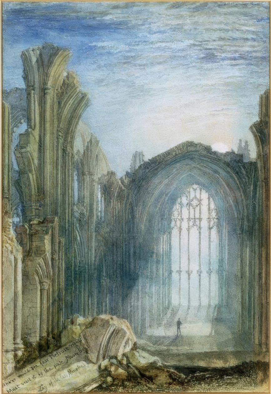 Melrose Abbey: Illusztráció Sir Walter Scott La alkotó: Joseph Mallord William Turner