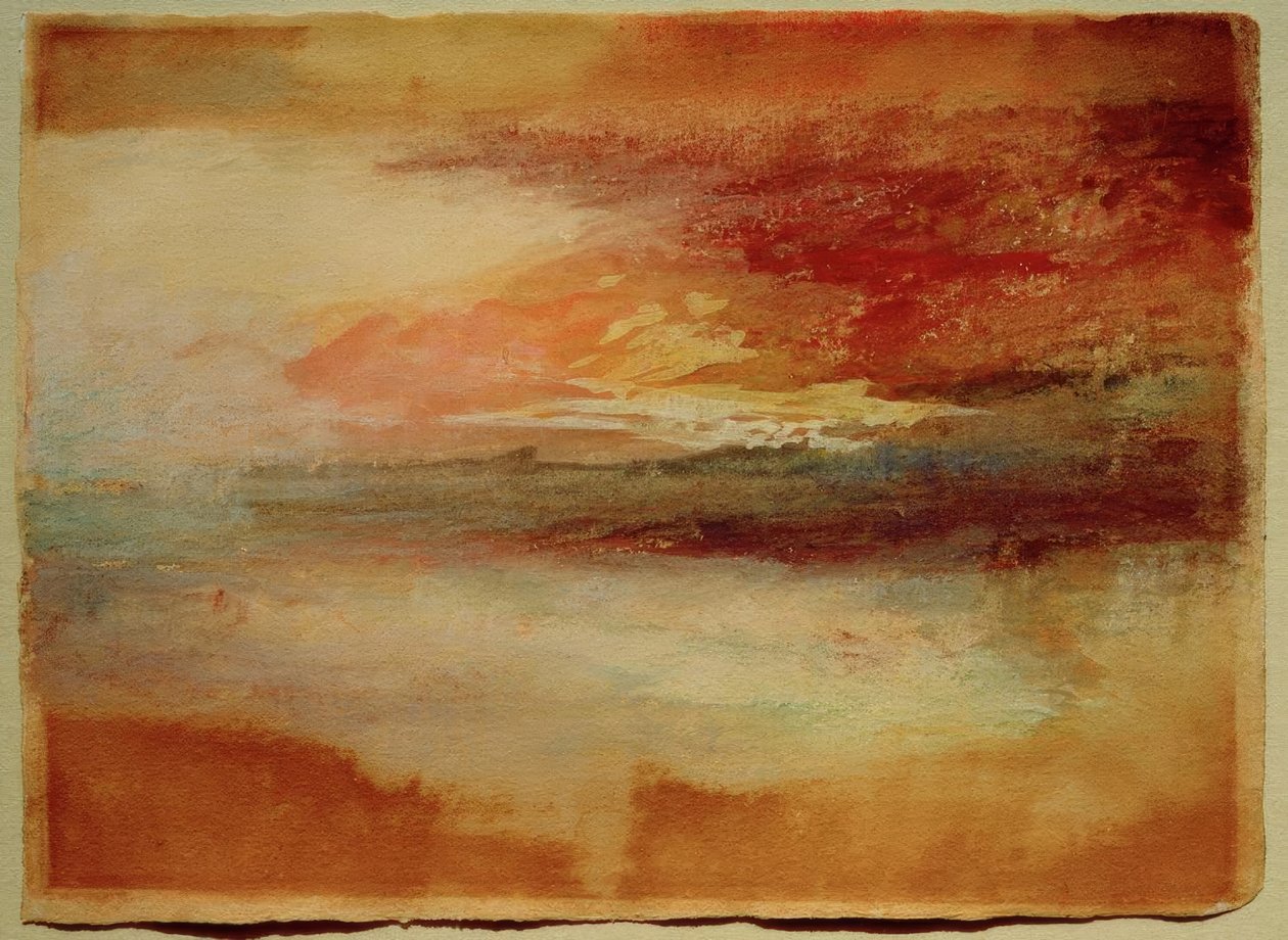Naplemente a parton Margate-nél (?) alkotó: Joseph Mallord William Turner