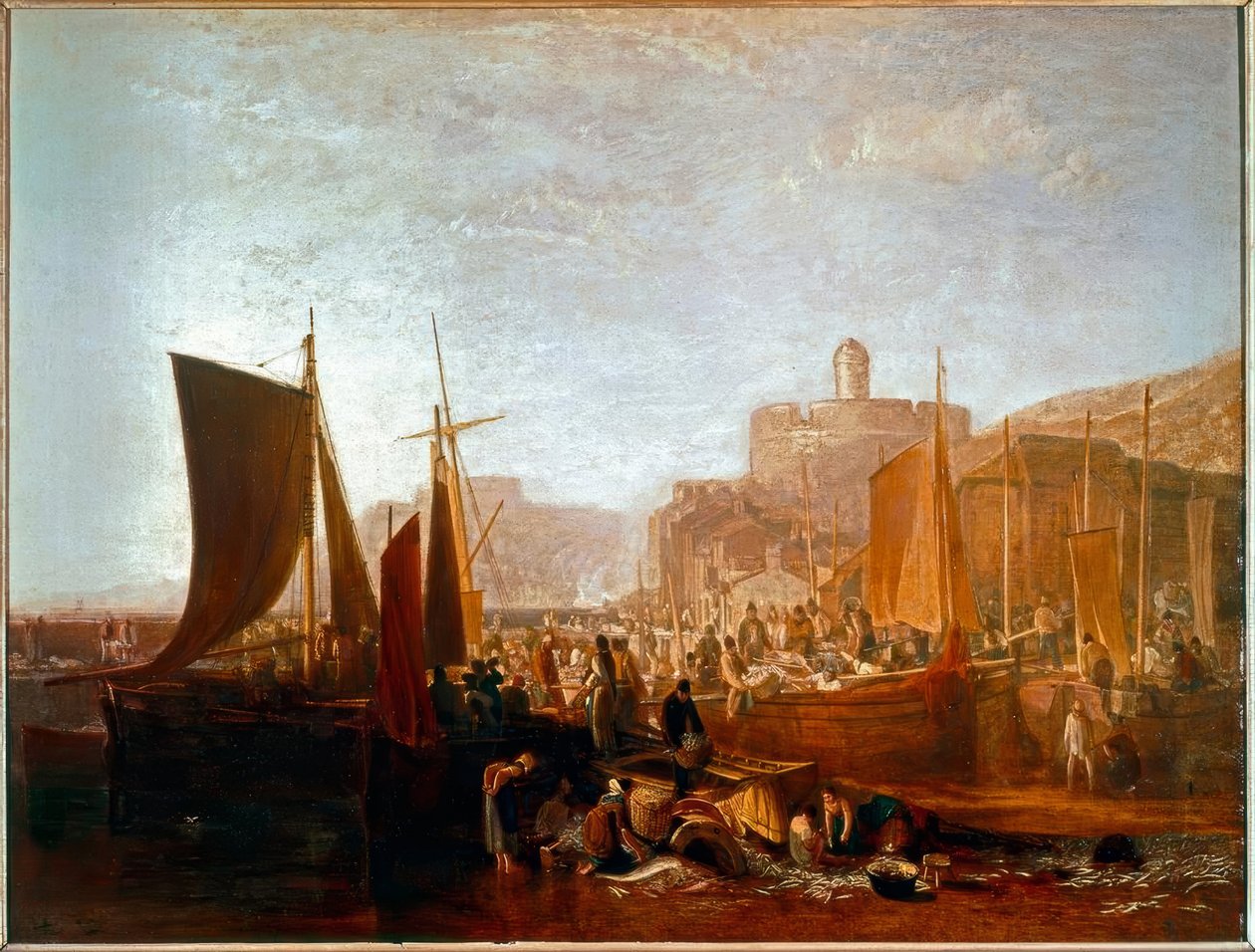 St Mawes a Pilchard-szezonban alkotó: Joseph Mallord William Turner