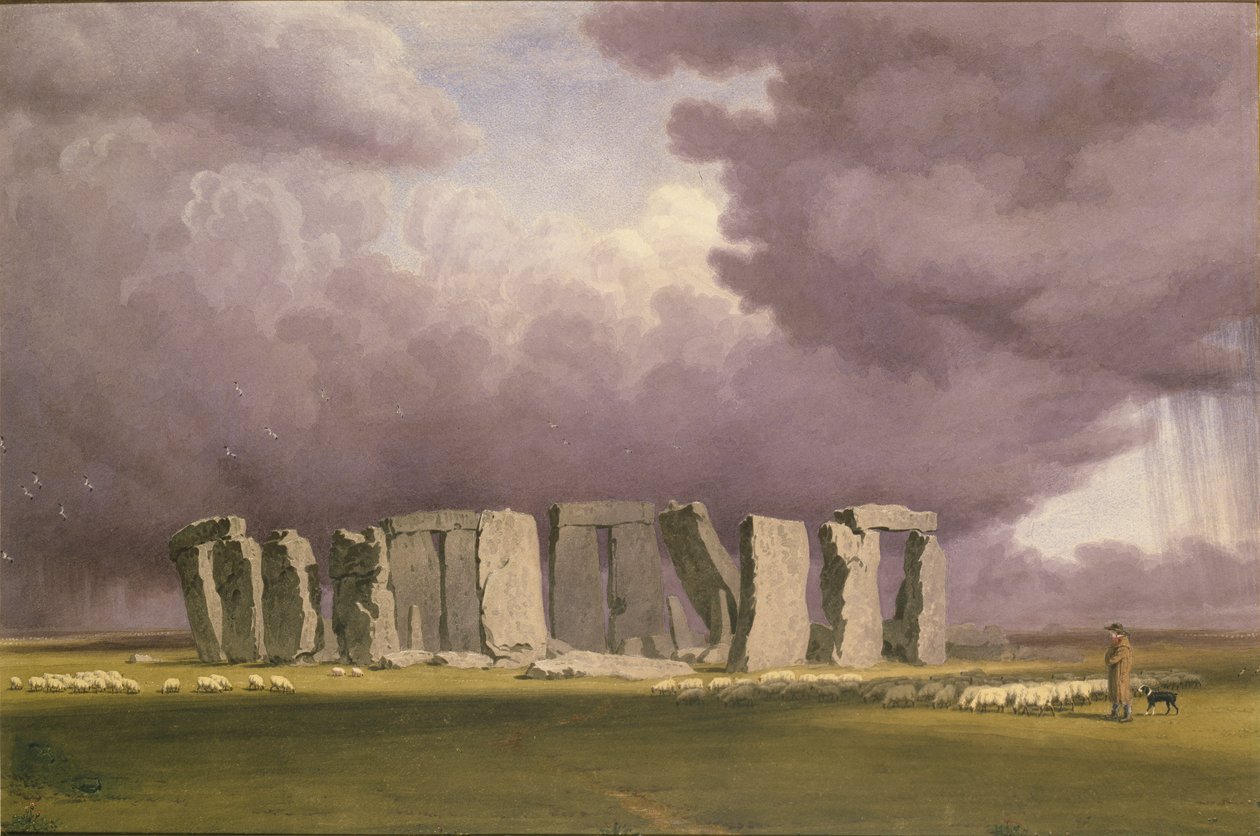 Stonehenge: Viharos nap, 1846 alkotó: Joseph Mallord William Turner