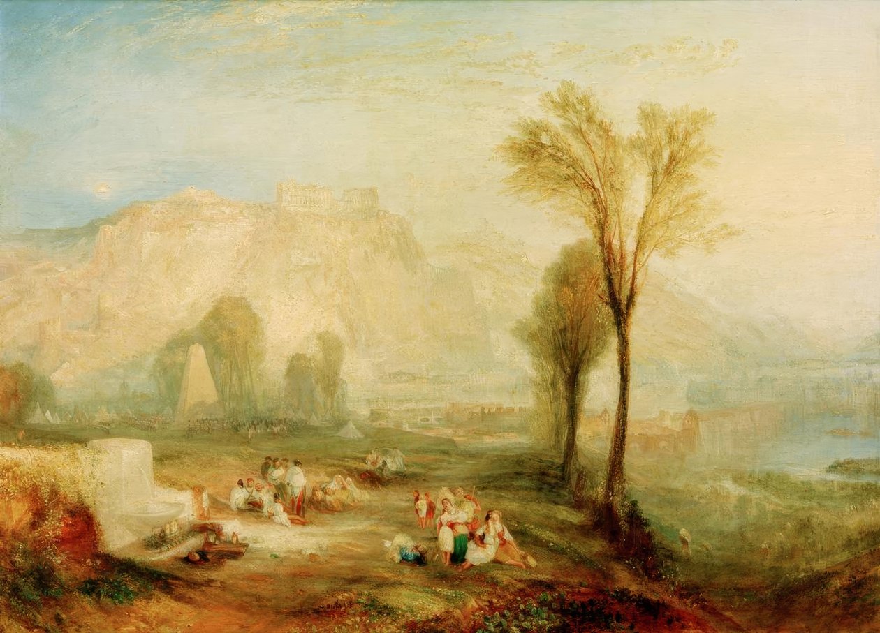 A becsület fényes köve (Ehrenbreitstein) és a sírja alkotó: Joseph Mallord William Turner