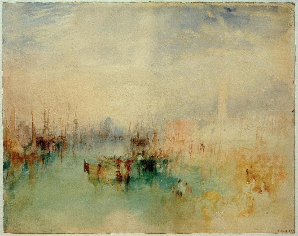 Velence: Kiszállítás a Riva degli Schiavoni-ról, a Ponte dellArsenale közelében alkotó: Joseph Mallord William Turner