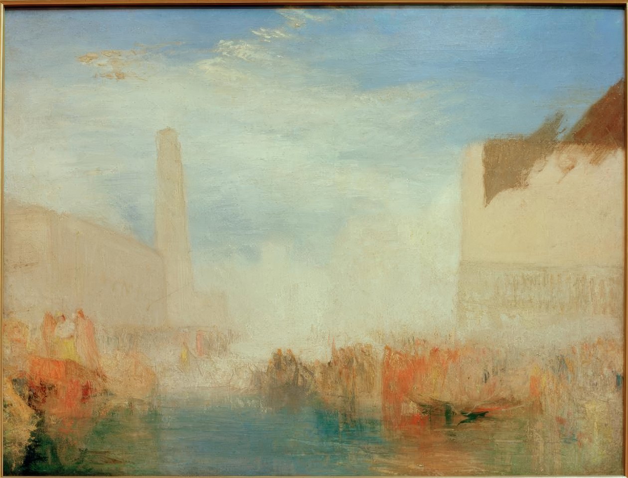 Velence: A Piazetta a dózse házasságkötési szertartásával alkotó: Joseph Mallord William Turner