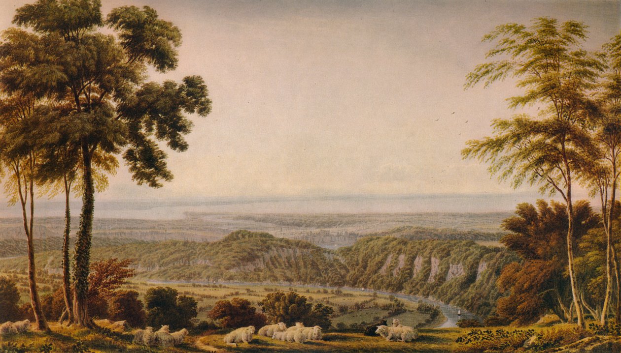 Kilátás a Wyndd-szikláról, Chepstow közelében - Reggel, 1820, 1938 alkotó: Joseph Mallord William Turner