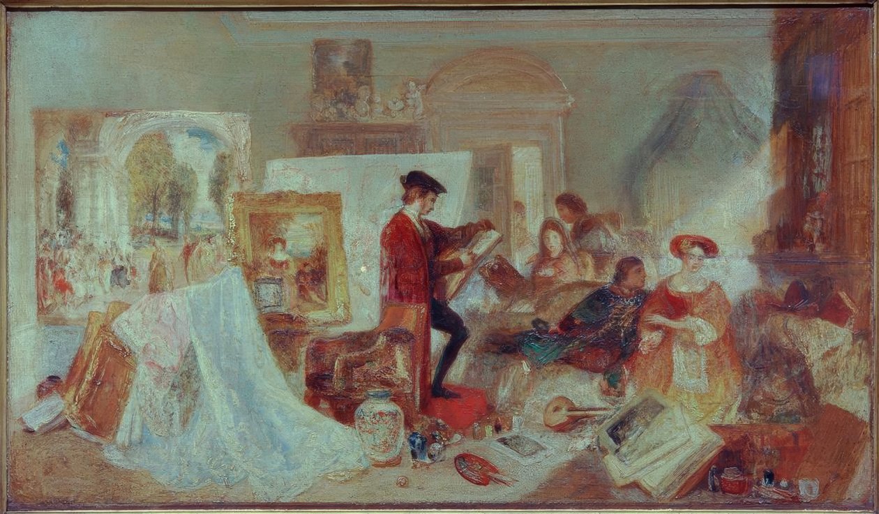 Watteau tanulmány Fresnoy szabályai szerint alkotó: Joseph Mallord William Turner