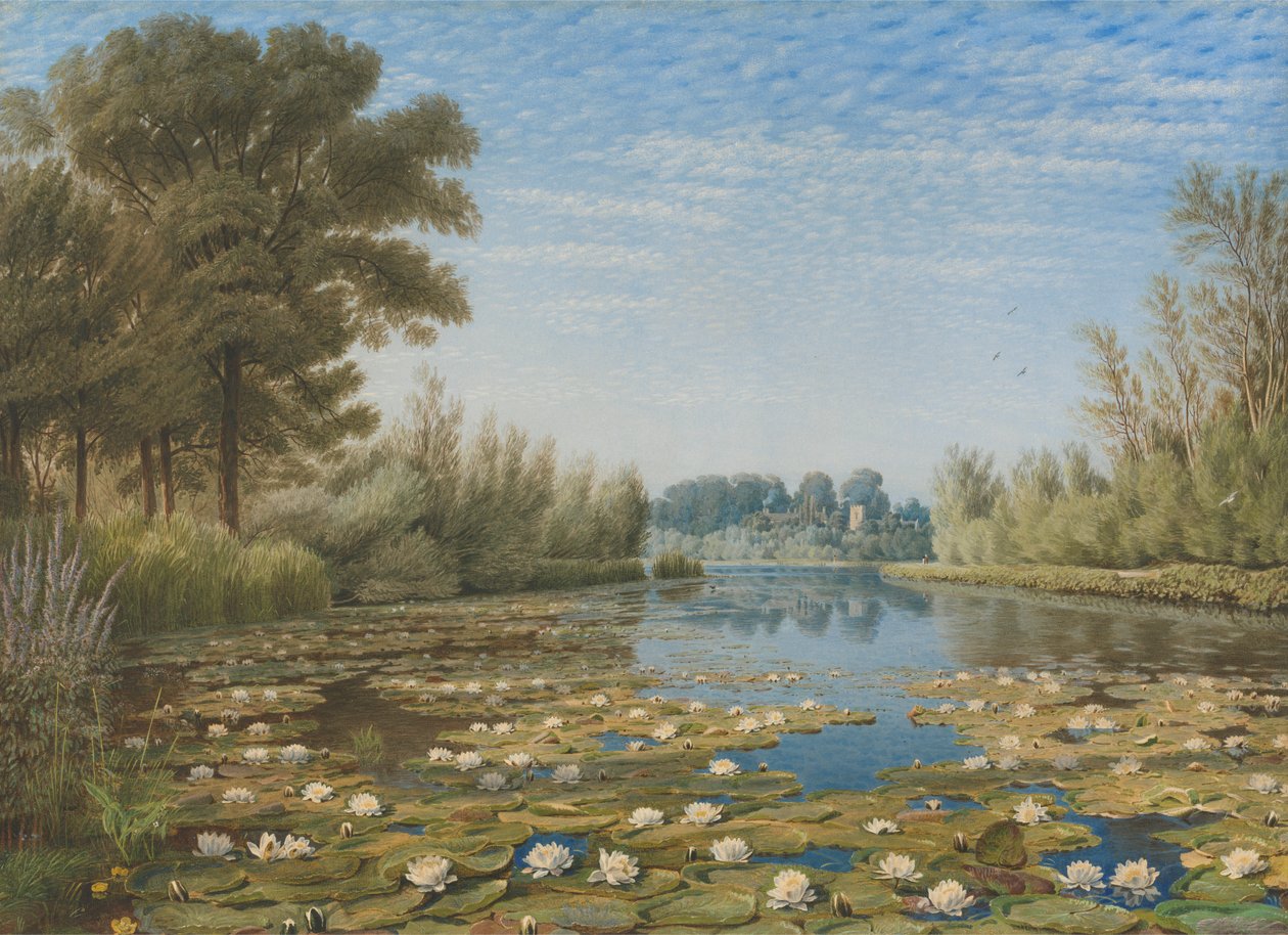 Jelenet Shipton közelében Cherwellen, Oxfordshire-ben alkotó: William Turner of Oxford