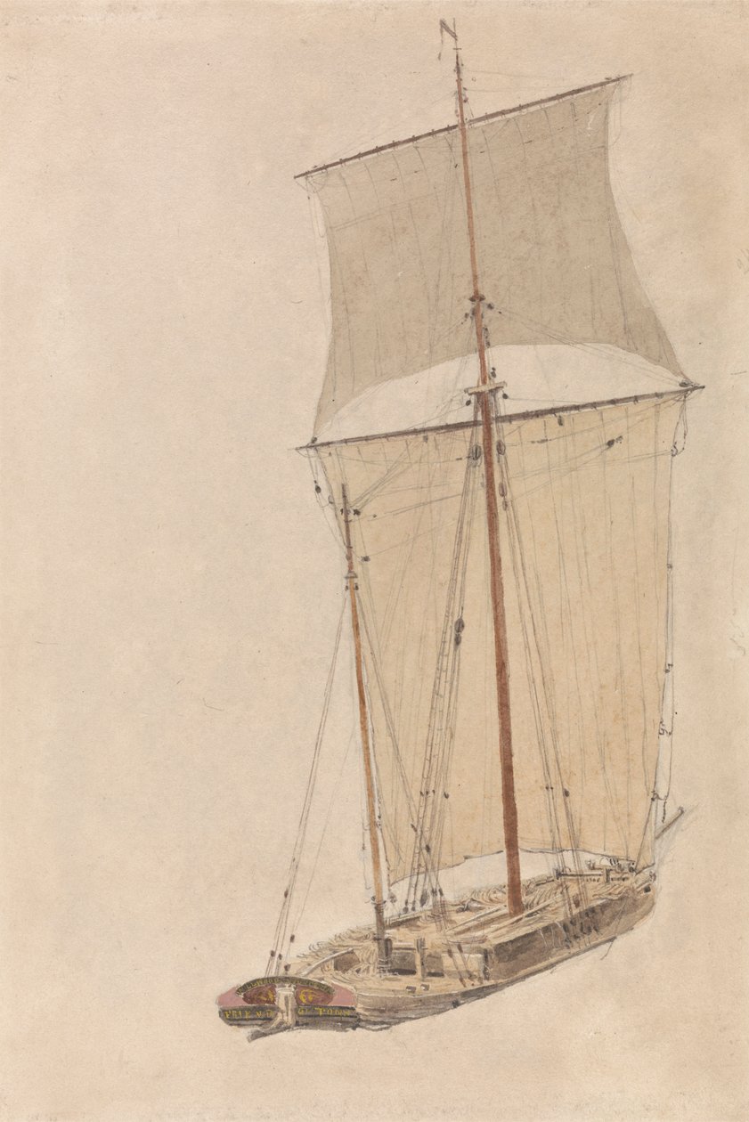 A "Barát" vitorlás Upton-on-Severnben alkotó: William Turner of Oxford