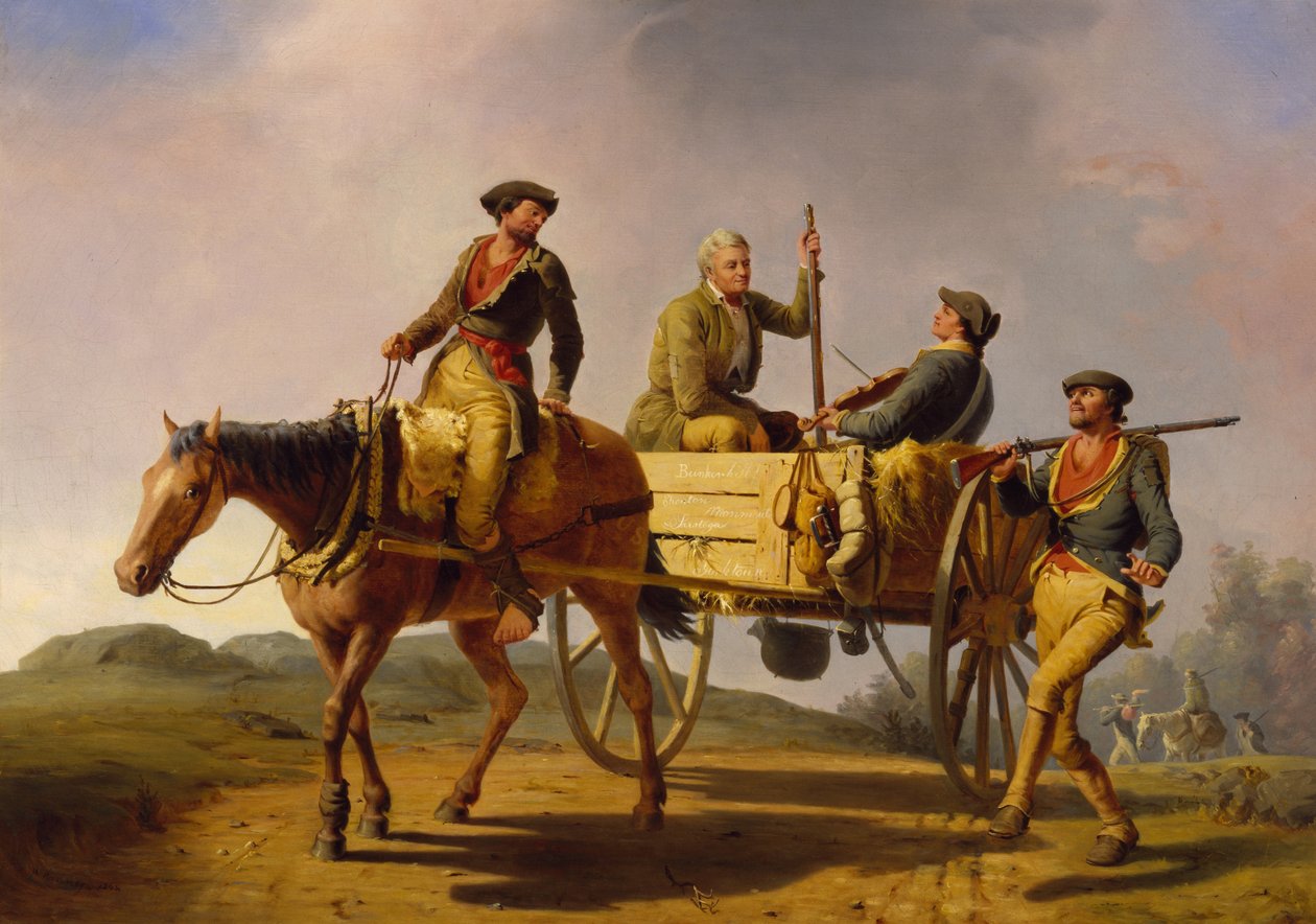 A háborúból visszatérő 1776-os veteránok alkotó: William Tylee Ranney
