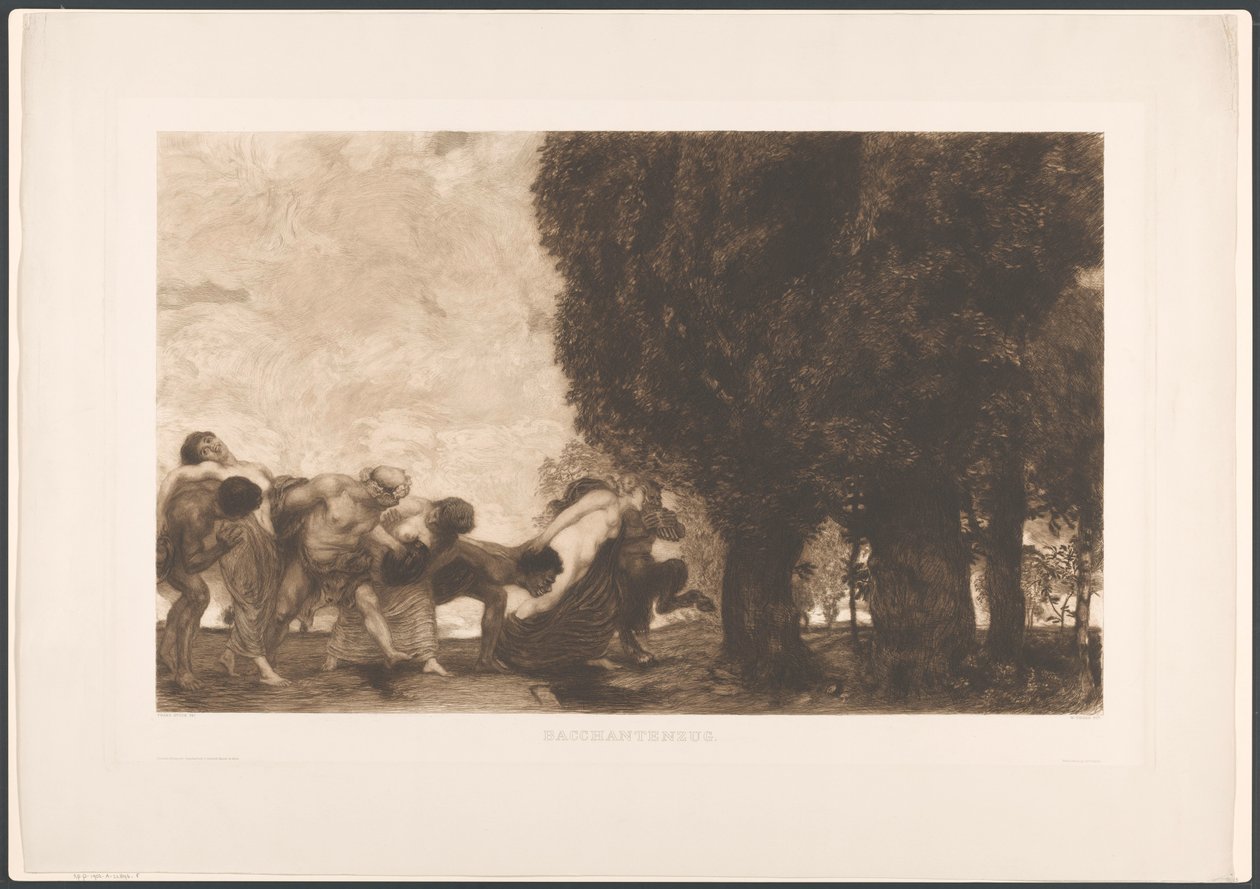 Bacchante körmenet, Naar Franz darab alkotó: William Unger