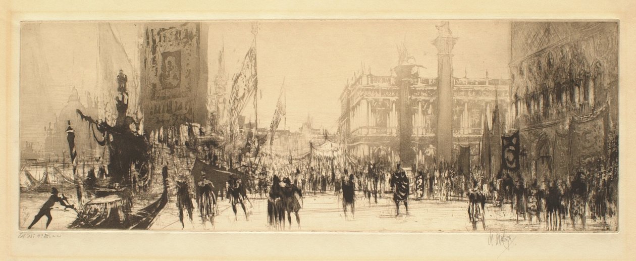 Velencei ünnepség alkotó: William Walcot