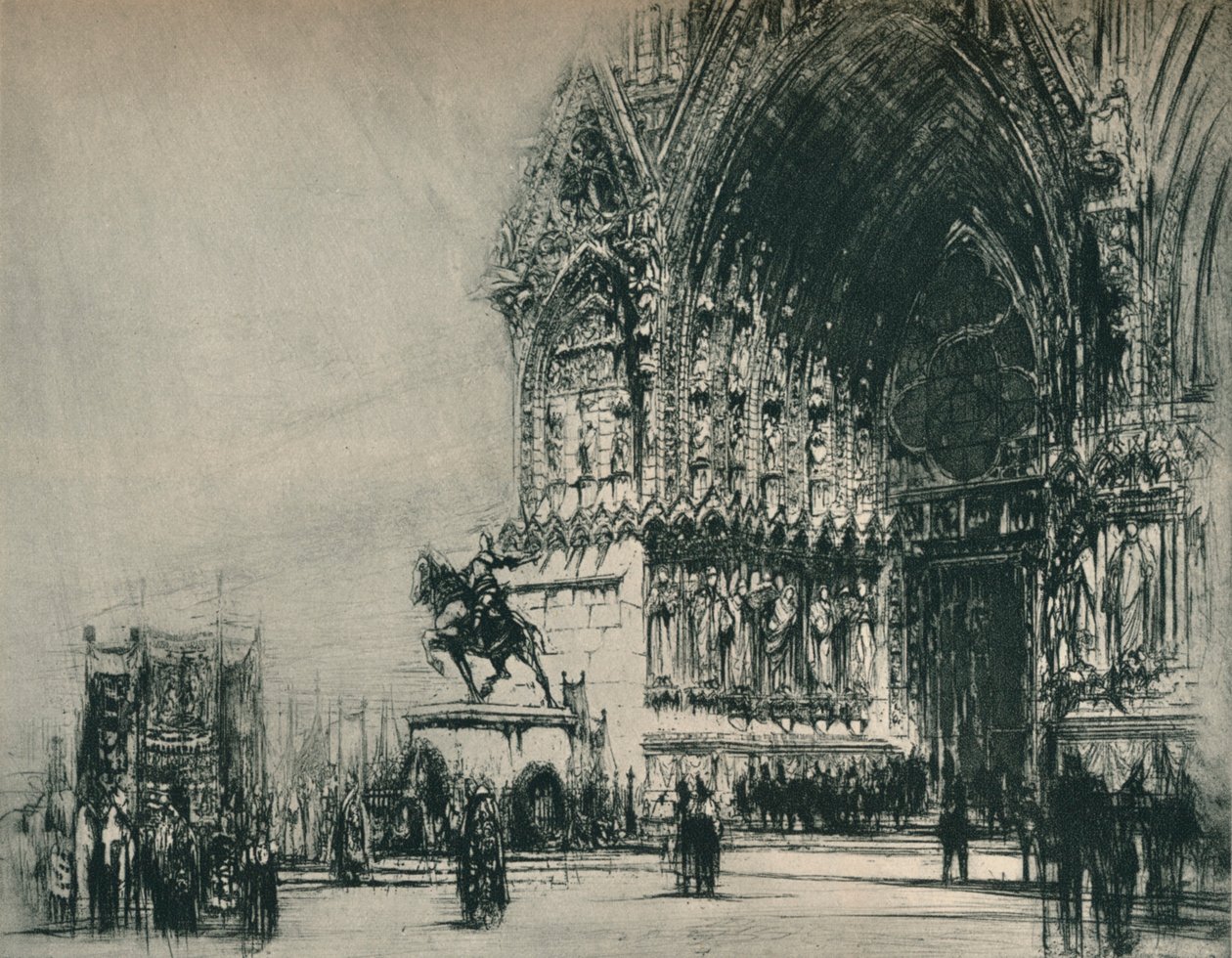 Joan of Arc, Rheims, 1928 alkotó: William Walcot