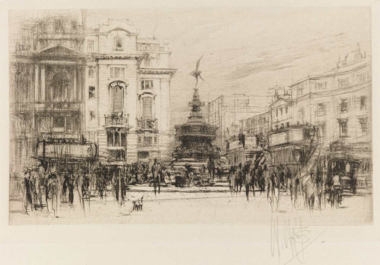 Londoni díszlet: Piccadilly Circus (a Criterion Színházzal) alkotó: William Walcot