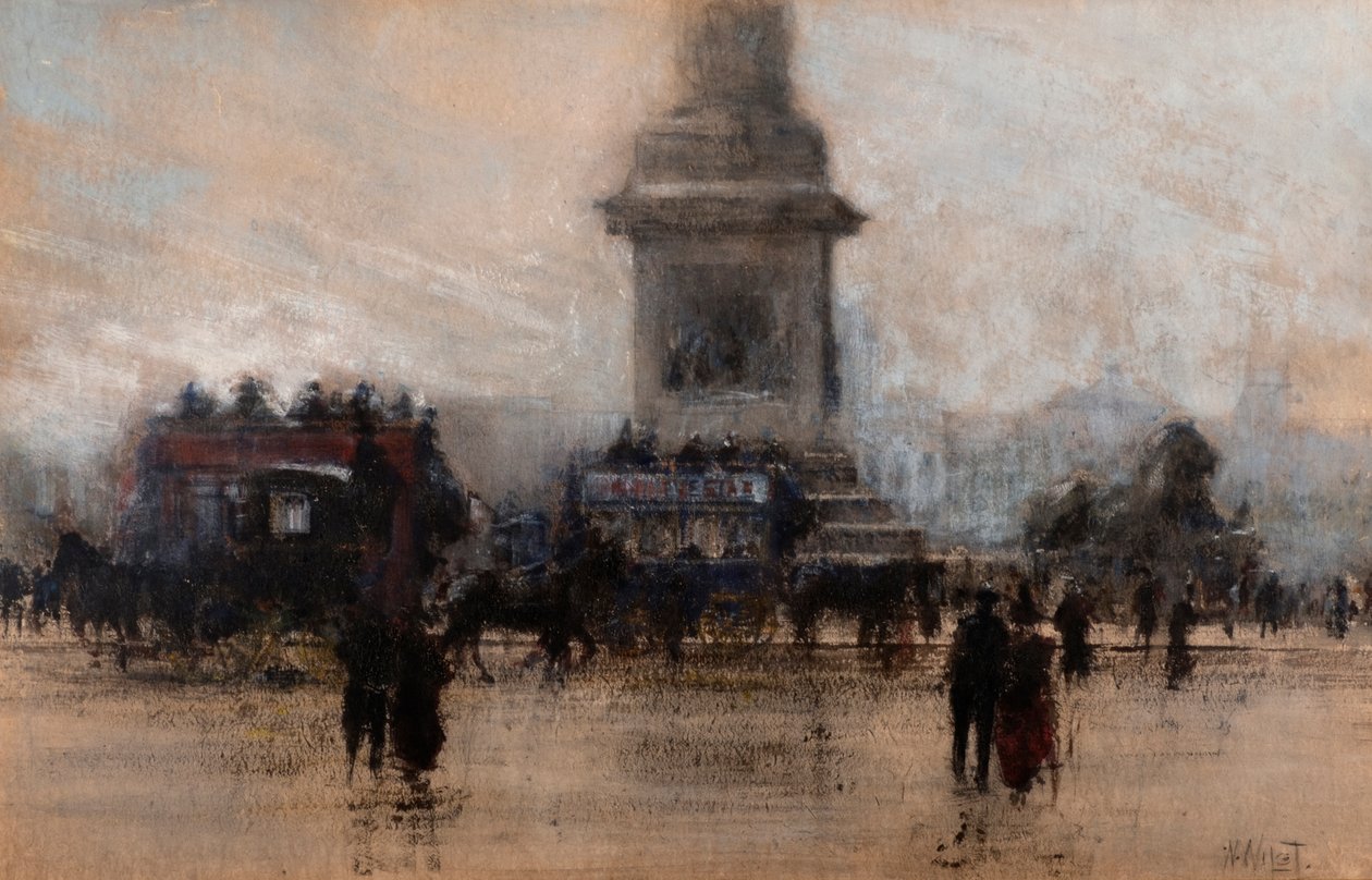 Trafalgar tér (akvarell) alkotó: William Walcot