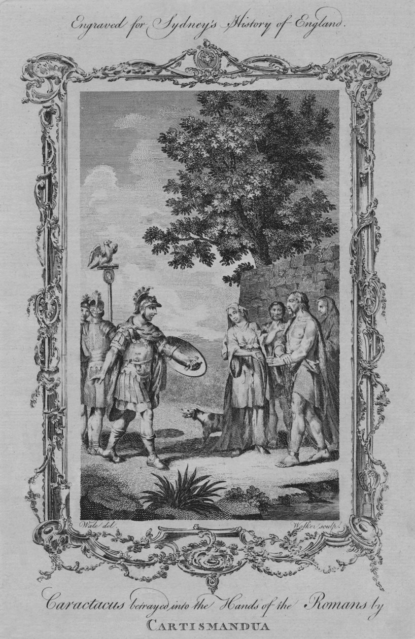 Caractacust a rómaiak kezébe adta Cartismandua, 1773. alkotó: William Walker