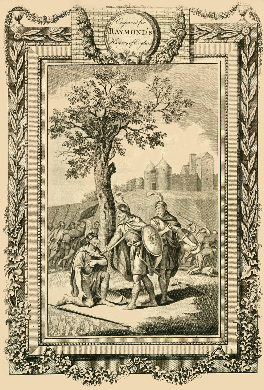 Athelstan király megmenti apja, idősebb Edward életét..., 1786. alkotó: William Walker