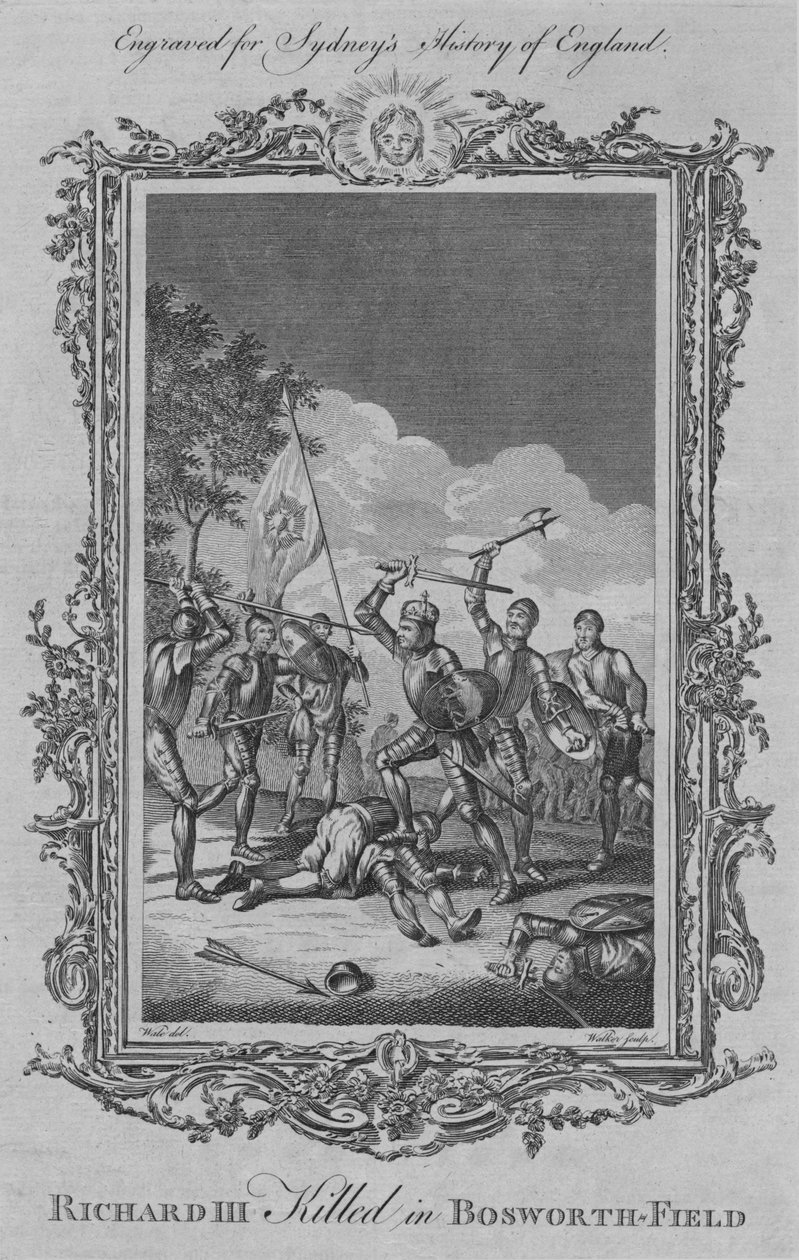 III. Richardot megölték Bosworth-Fieldben, 1773-ban. alkotó: William Walker