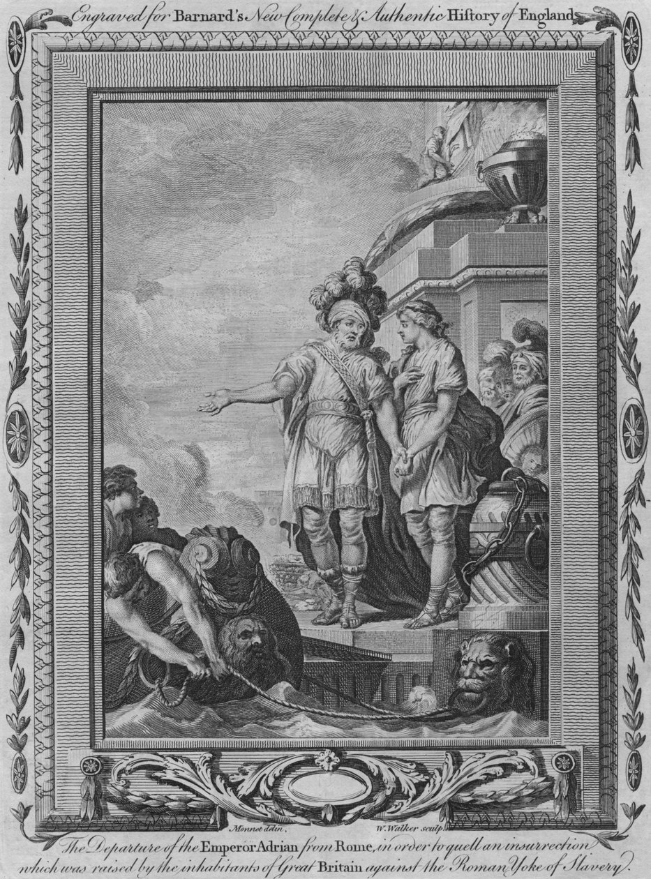 Adrian császár távozása Rómából a felkelés elfojtása érdekében, amelyet alkotó: William Walker
