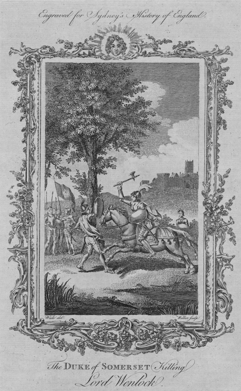 Somerset hercege megöli Lord Wenlockot, 1773. alkotó: William Walker
