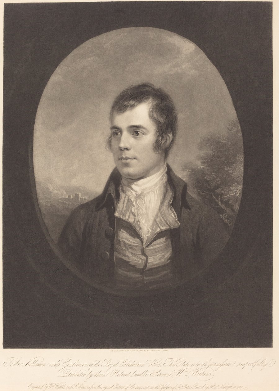 Robert Burns alkotó: William Walker and Samuel Cousins after Alexander Nasmyth