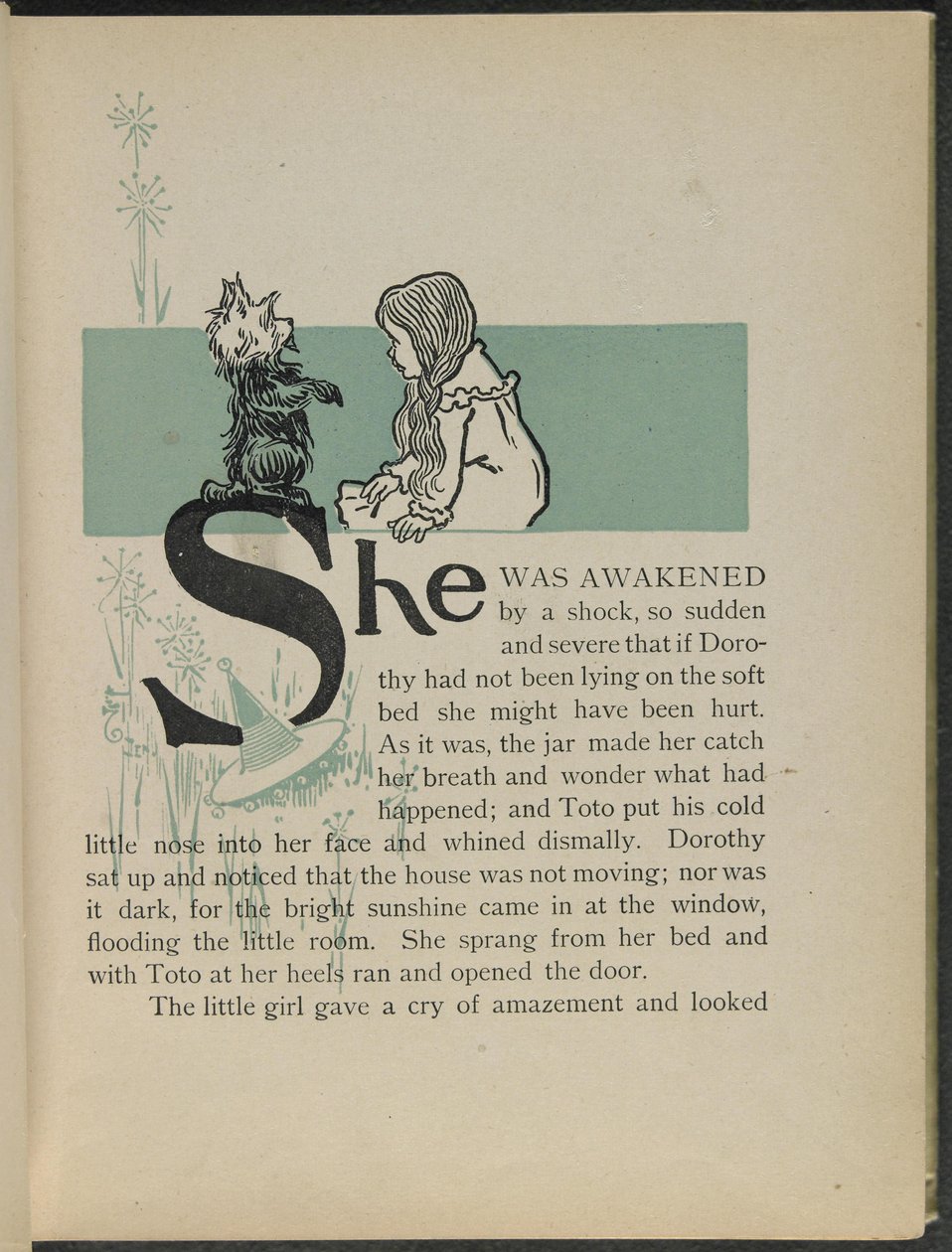 Illusztráció Lyman Frank Baum "Óz, a csodálatos varázsló" című művéből. alkotó: William Wallace Denslow