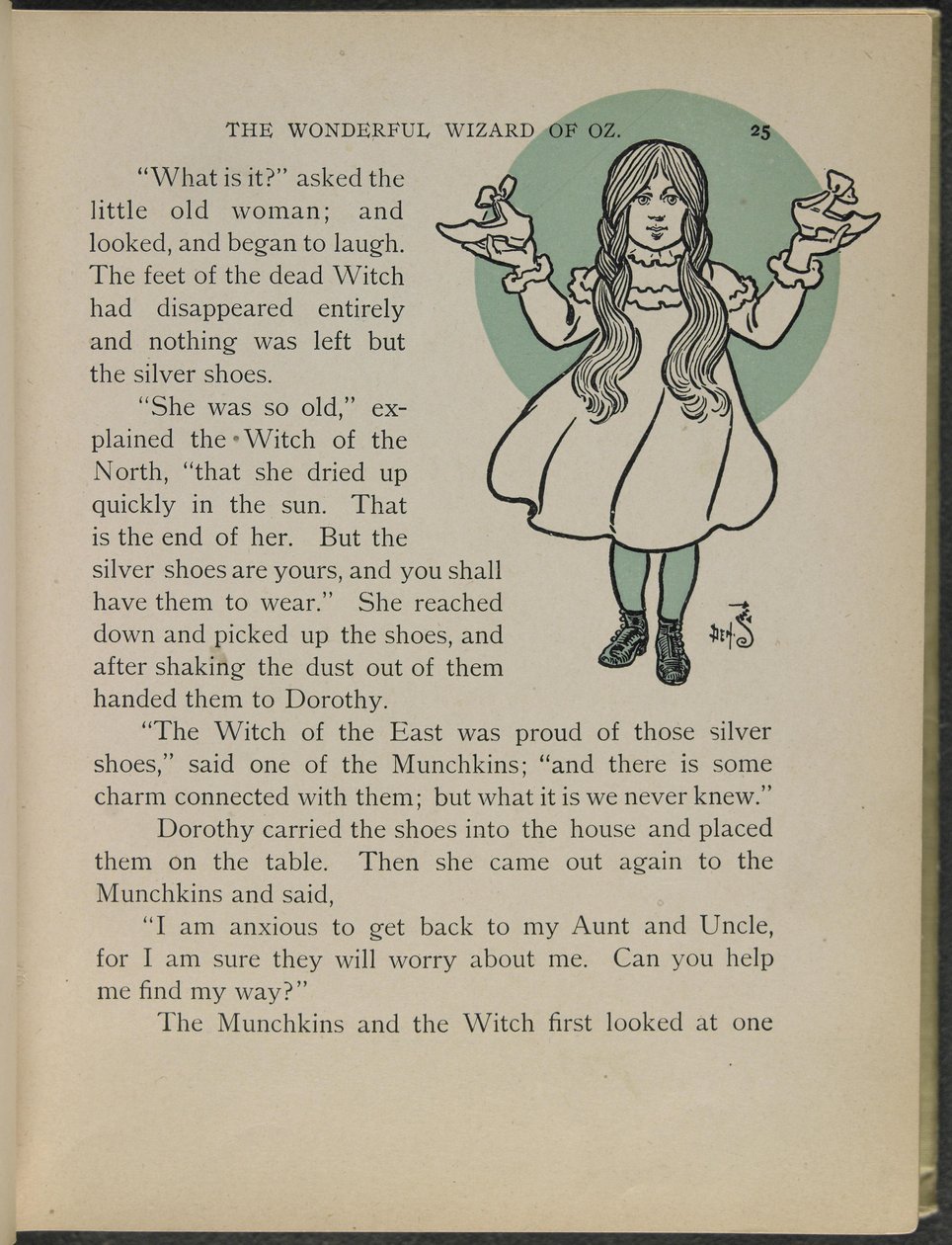 Illusztráció Lyman Frank Baum "Óz, a csodálatos varázsló" című művéből. alkotó: William Wallace Denslow