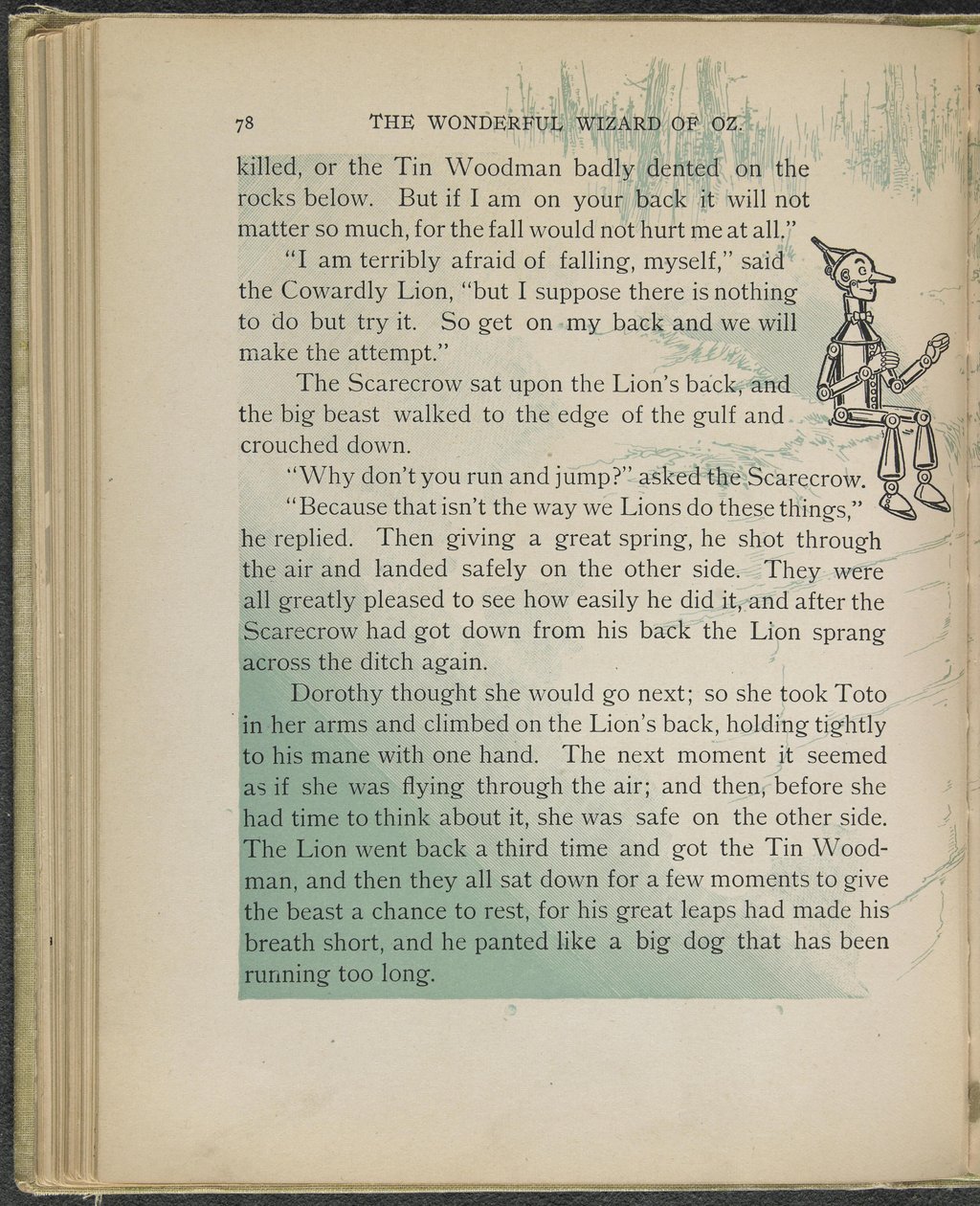 Illusztráció Lyman Frank Baum "Óz, a csodálatos varázsló" című művéből. alkotó: William Wallace Denslow