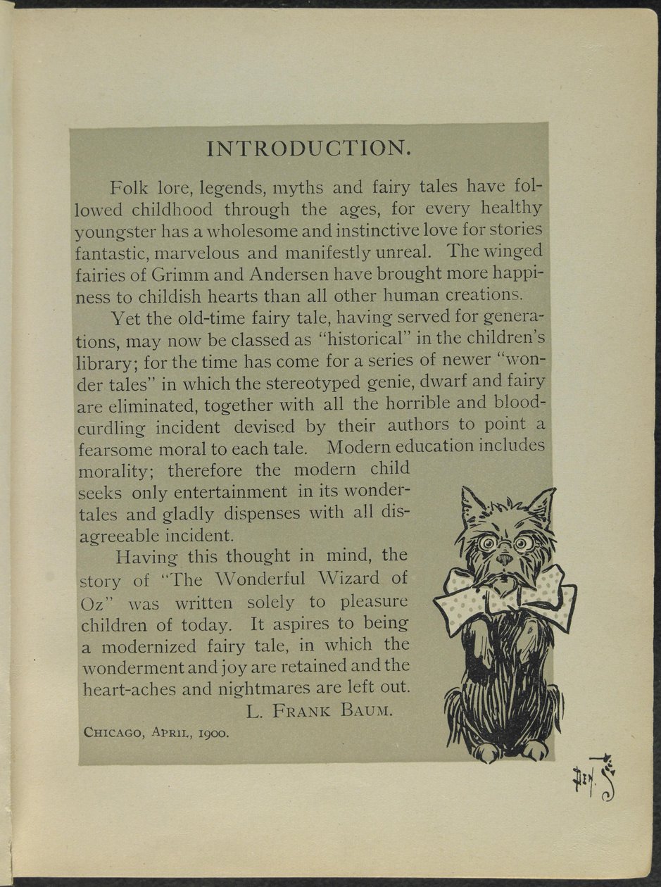 Illusztráció Lyman Frank Baum "Óz, a csodálatos varázsló" című művéből. alkotó: William Wallace Denslow