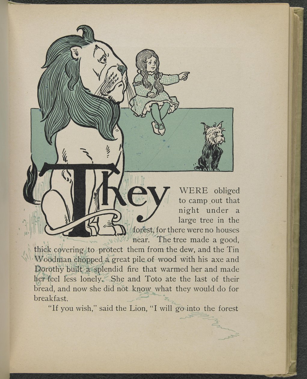 Illusztráció Lyman Frank Baum "Óz, a csodálatos varázsló" című művéből. alkotó: William Wallace Denslow
