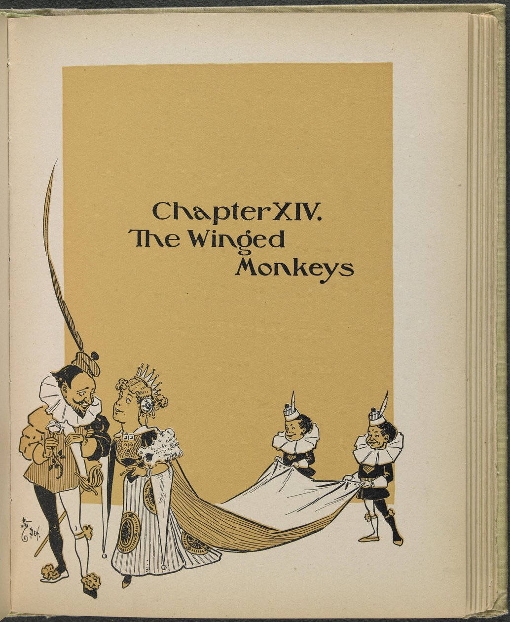 Illusztráció Lyman Frank Baum "Óz, a csodálatos varázsló" című művéből. alkotó: William Wallace Denslow