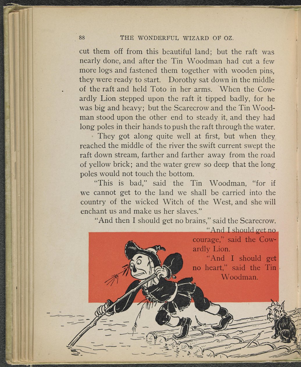 Illusztráció Lyman Frank Baum "Óz, a csodálatos varázsló" című művéből. alkotó: William Wallace Denslow