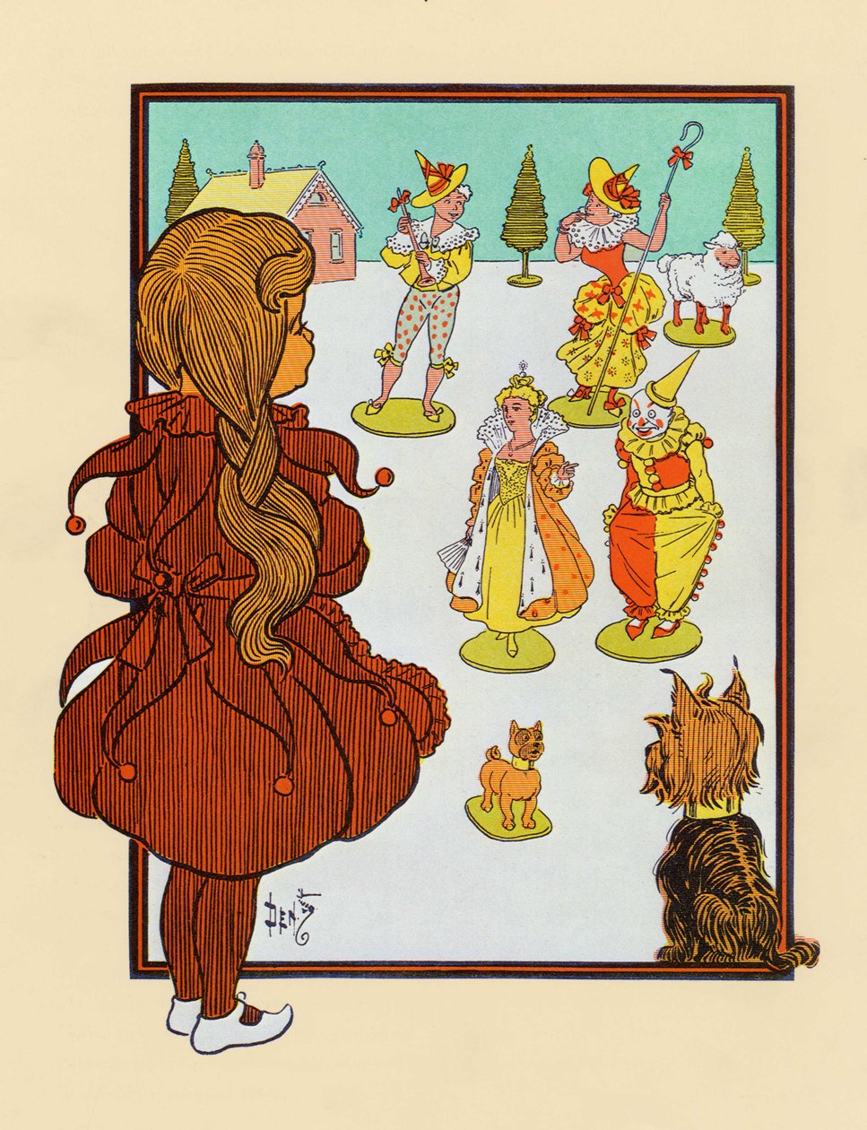William Wallace Denslow (1856-1915) illusztrációja Lyman Frank Baum (1856-1919) "Óz, a nagy varázsló" című művéhez. alkotó: William Wallace Denslow