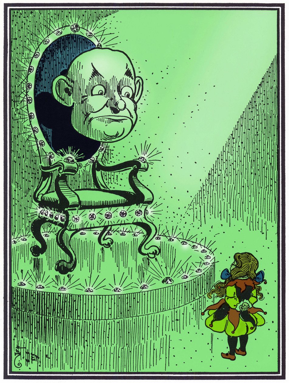 "Óz, a nagy varázsló". W. Denslow illusztrációja Lyman Frank Baum meséjéhez (USA). alkotó: William Wallace Denslow