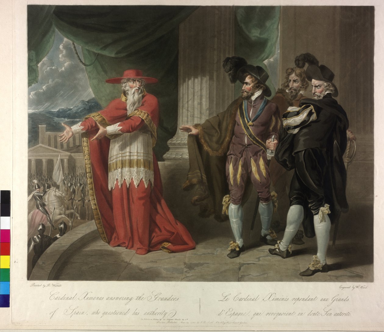 Ximenes bíboros válaszol Spanyolország nagyjainak alkotó: William Ward