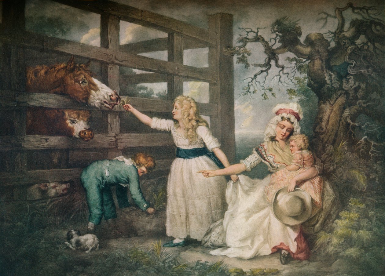 Könyörületes gyermekek, c1793, 1916 alkotó: William Ward