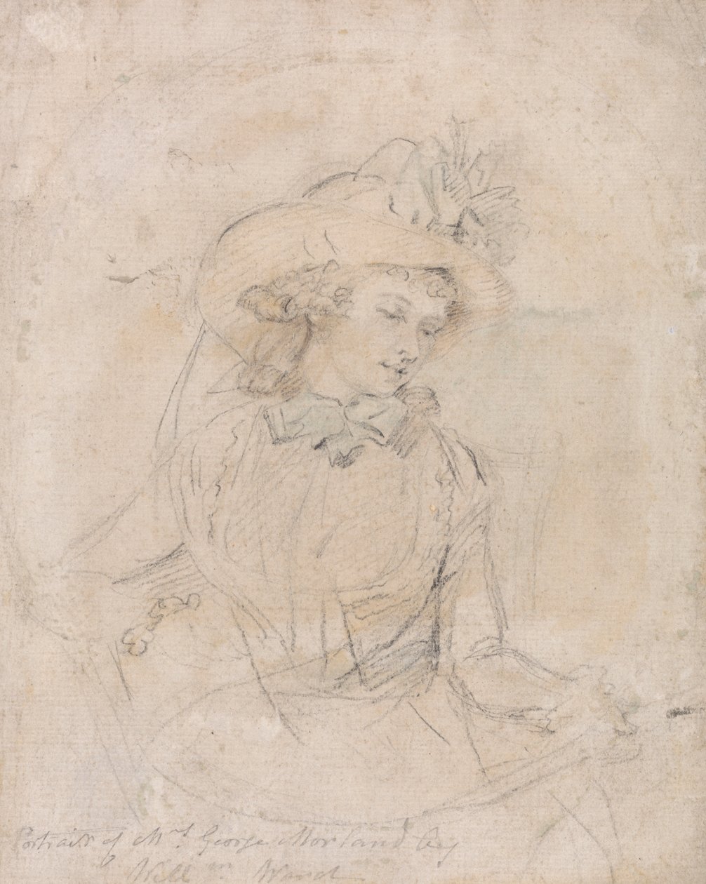 Portrétanulmány Mrs. George Morlandról alkotó: William Ward