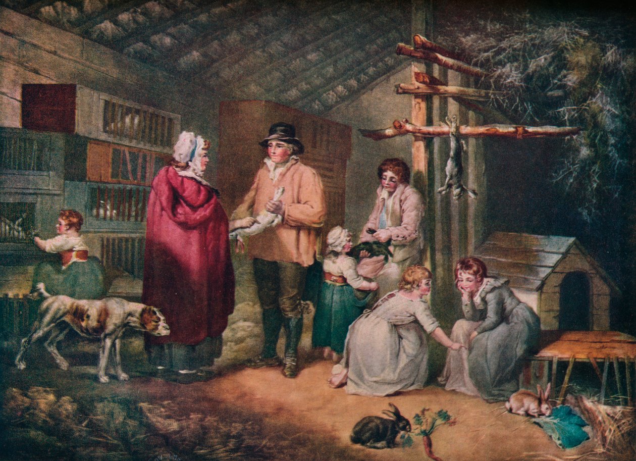 Nyulak eladása, 1796, 1919 alkotó: William Ward