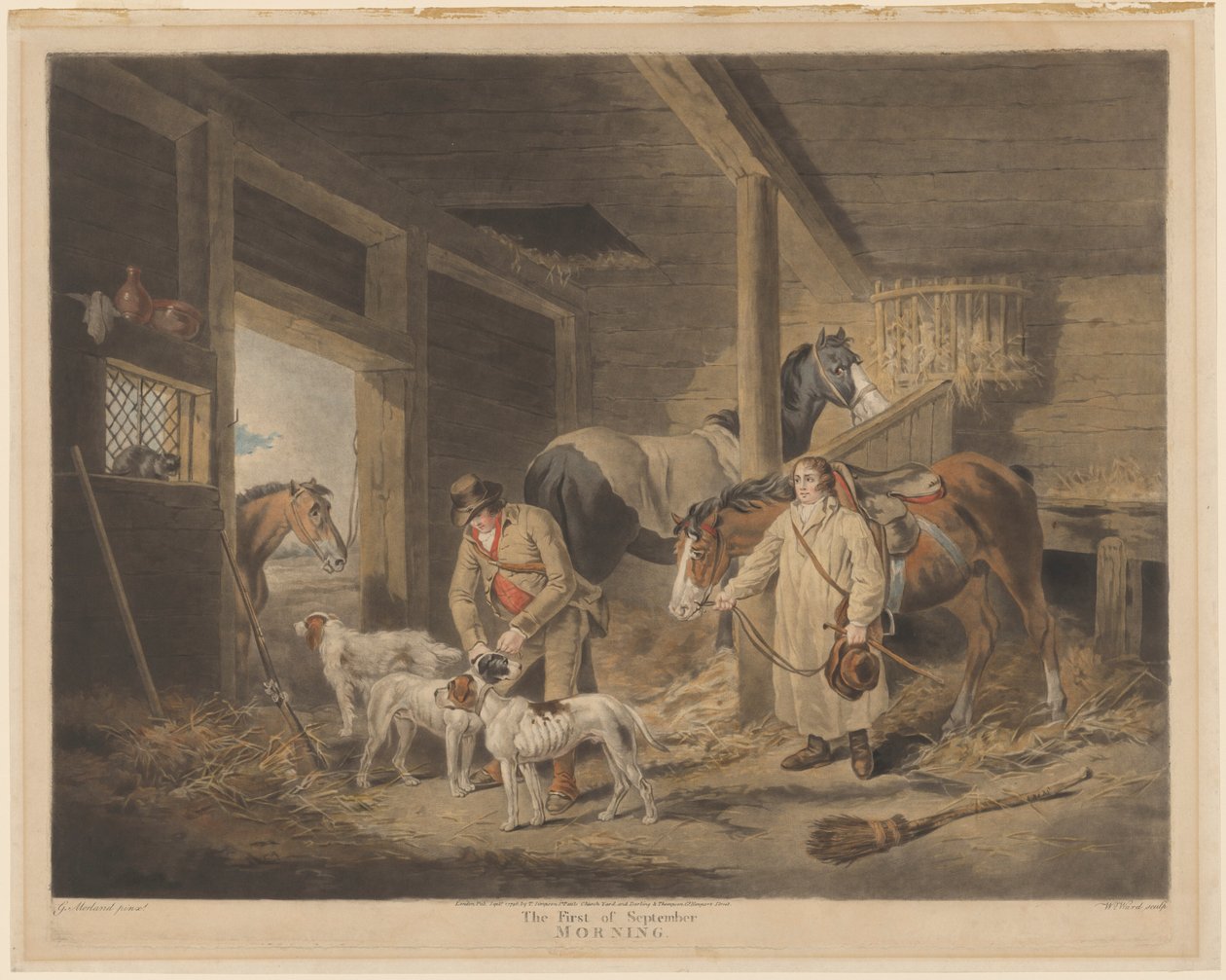 Szeptember elseje, reggel alkotó: William Ward after George Morland