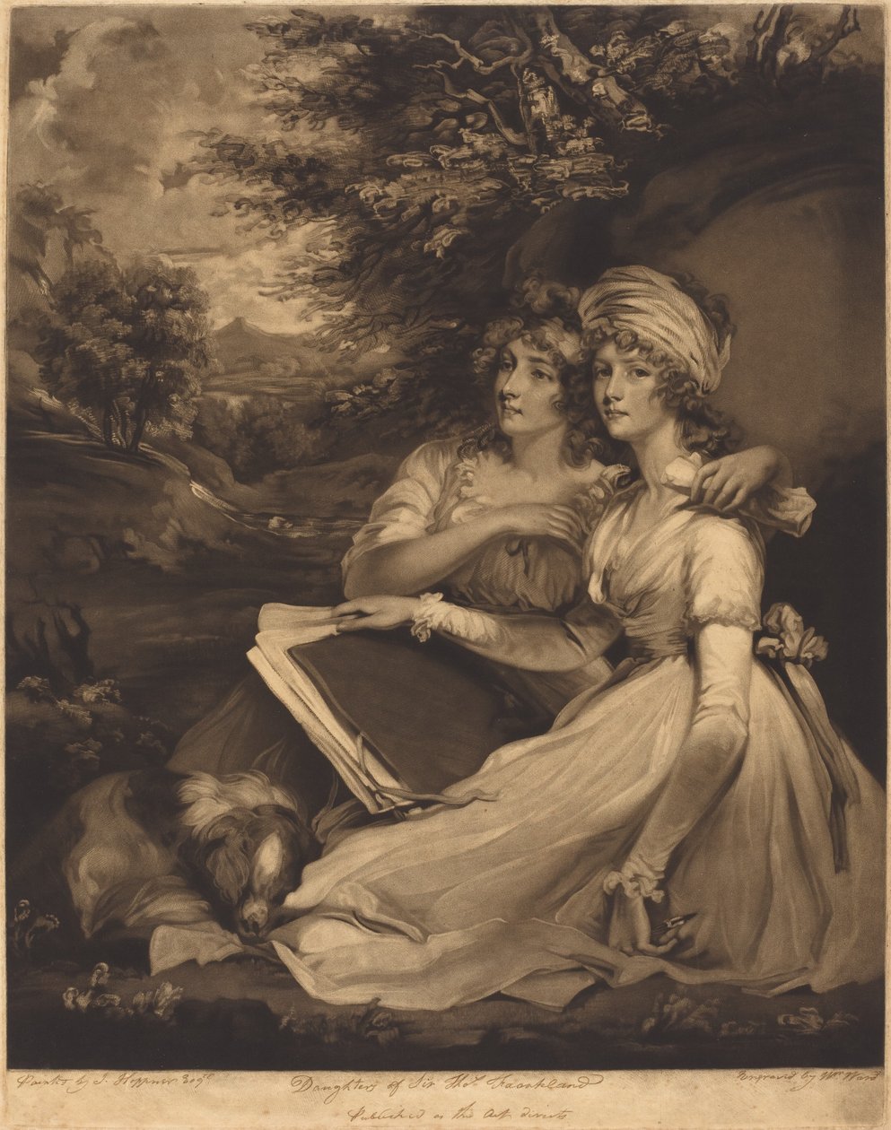 Sir Thomas Frankland lányai alkotó: William Ward after John Hoppner