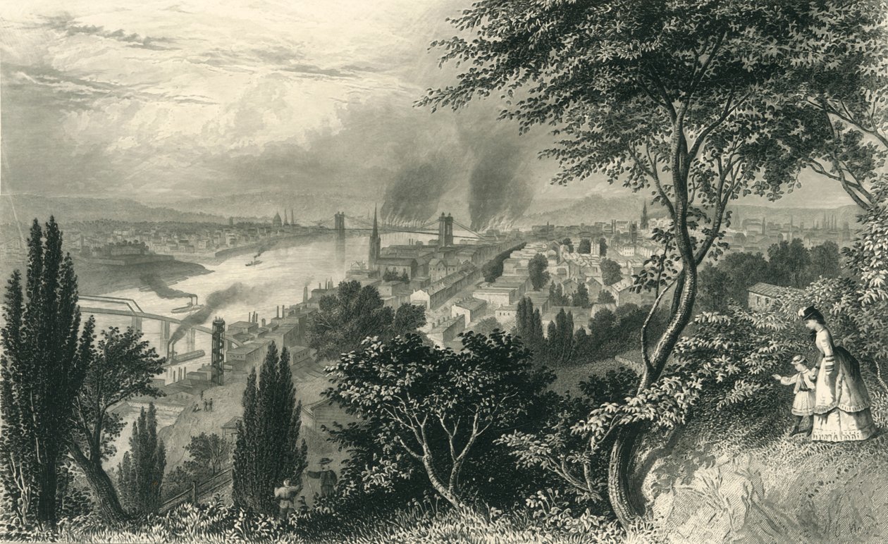 "Cincinnati városa", 1874. alkotó: William Wellstood