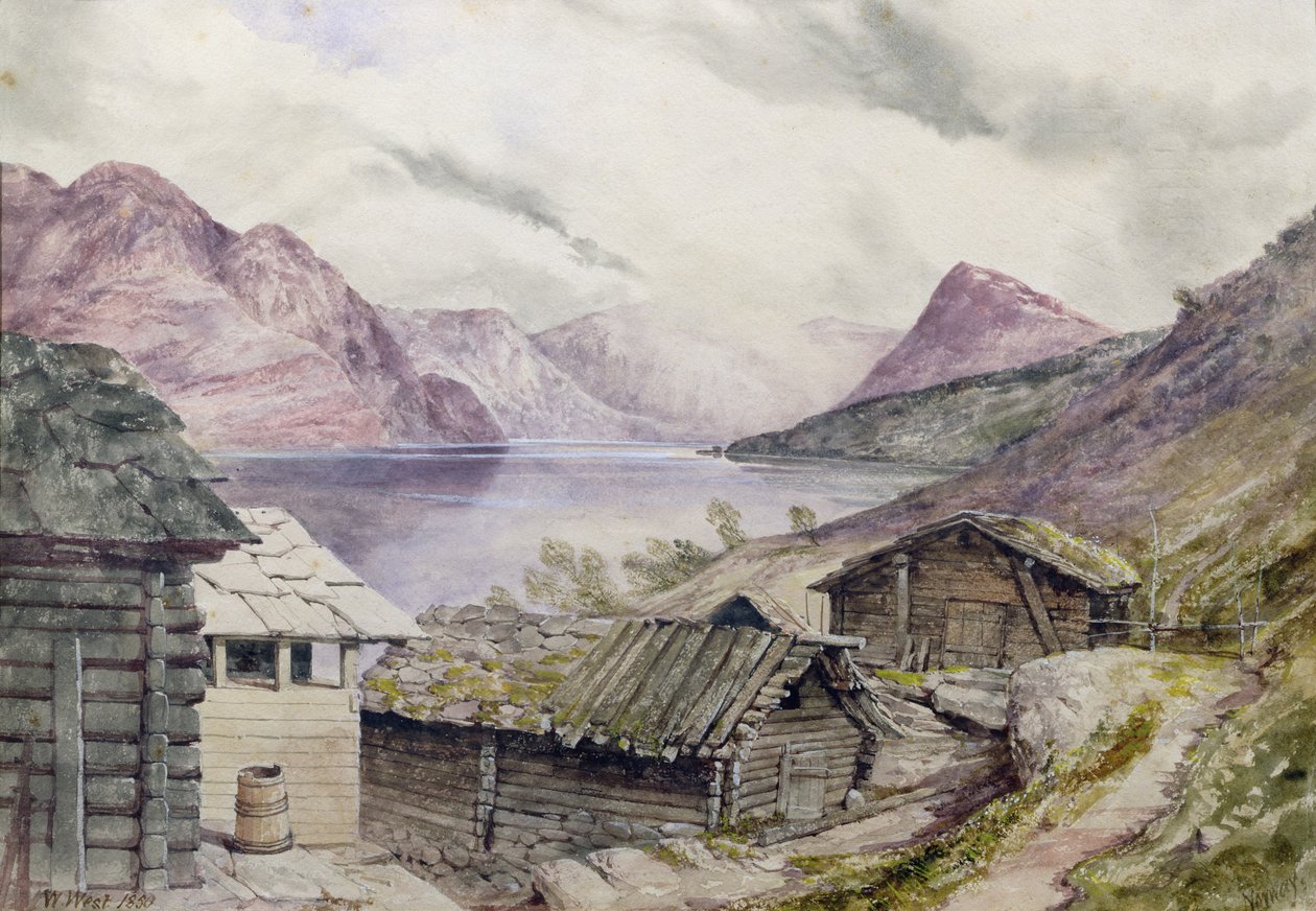 Romsdal-fjord, 1850 alkotó: William West