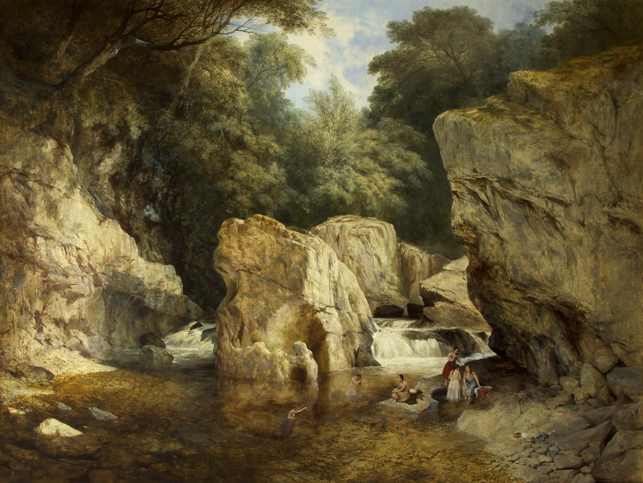 Jelenet Észak-Walesben, 1846 körül (olaj, vászon) alkotó: William West