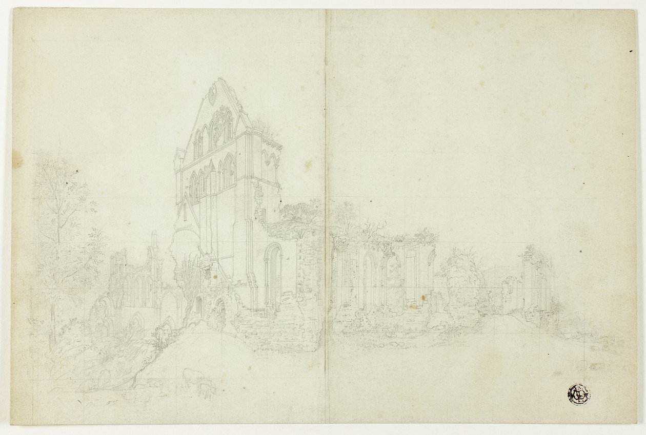 Byland Abbey, Yorkshire alkotó: William Westall