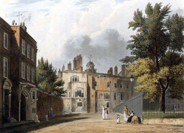 Charterhouse a térről alkotó: William Westall
