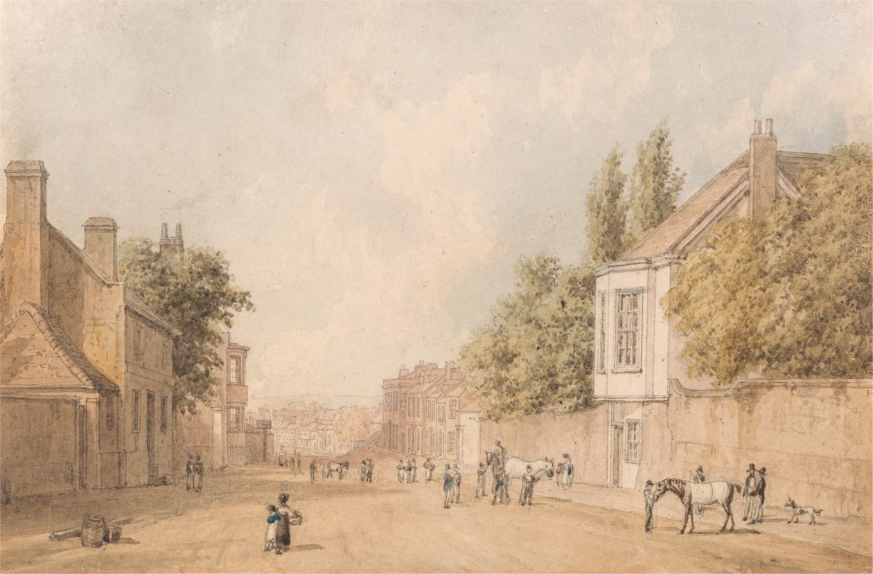 Bejárat Newmarketbe alkotó: William Westall