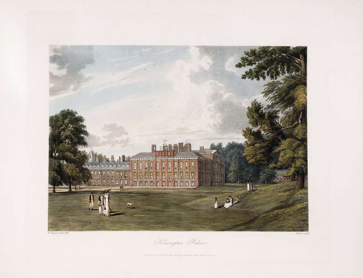 Kensington-palota, 1819 alkotó: William Westall