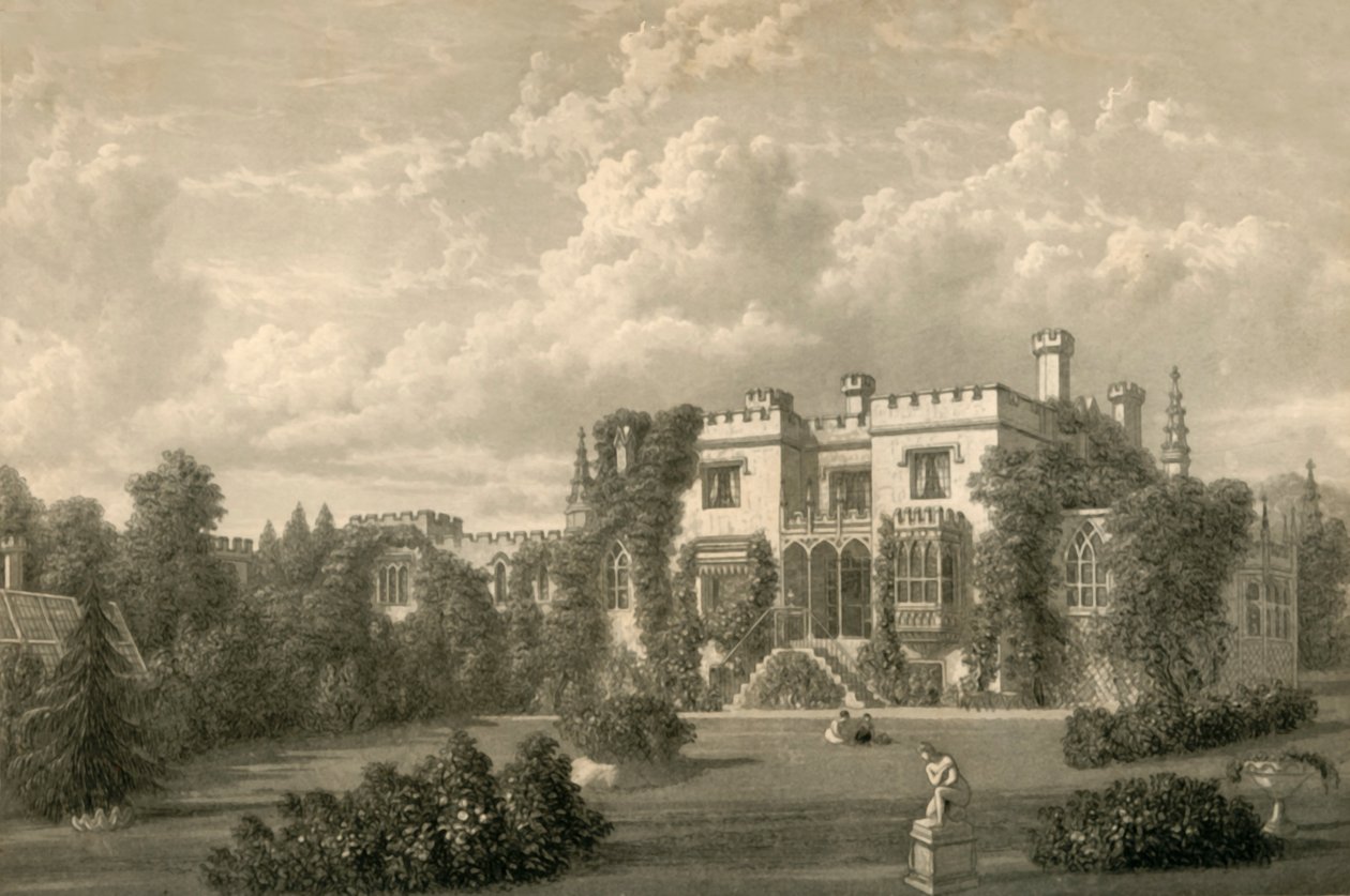 Saxonbury Lodge, 1835. alkotó: William Westall