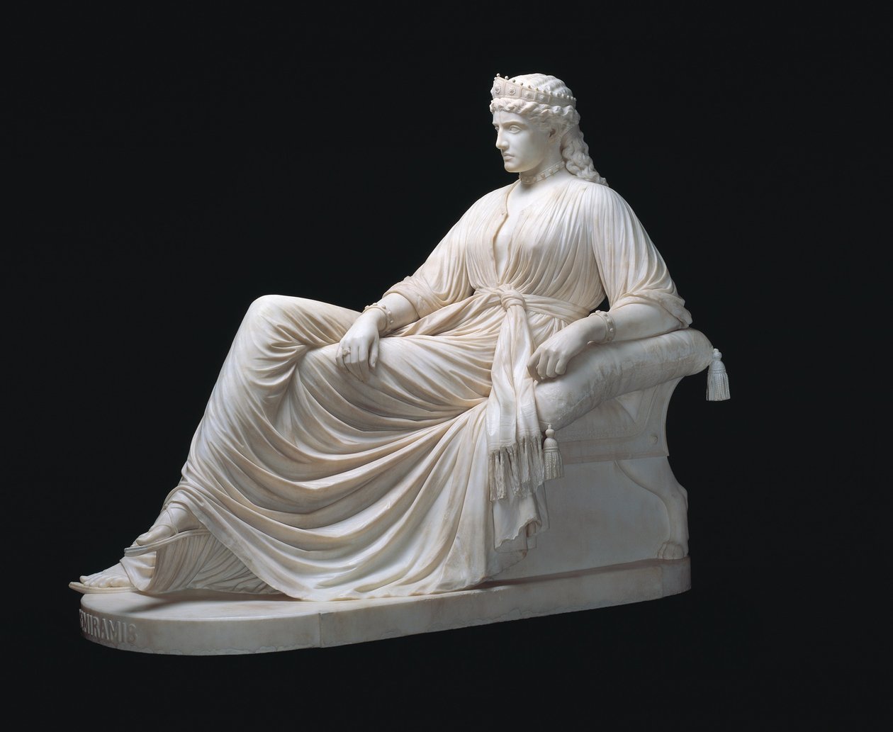 Semiramis, tervezése 1872, faragott 1873 (márvány) alkotó: William Wetmore Story