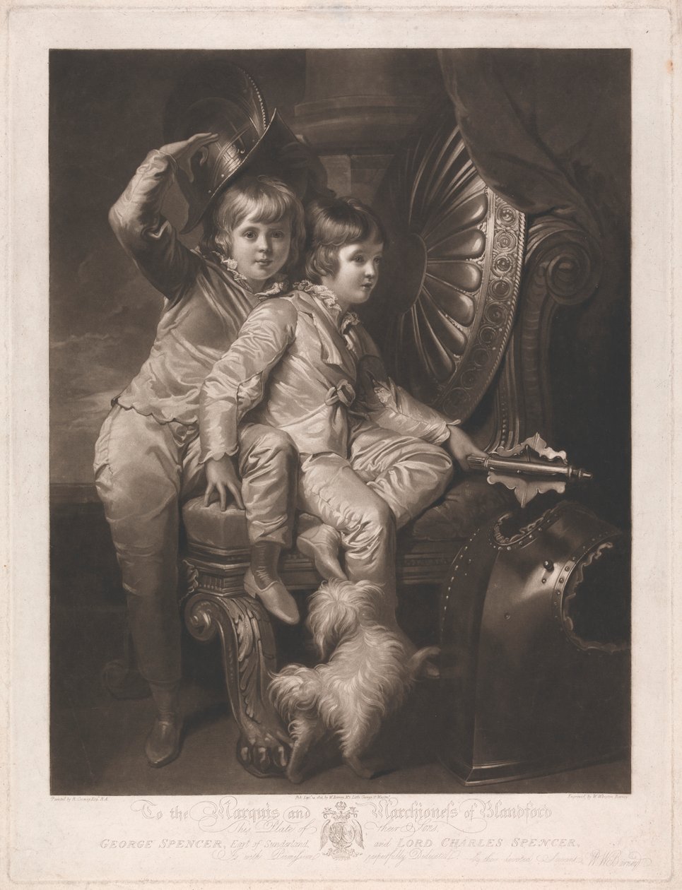 George Spencer, Sunderland grófja és Lord Charles Spencer alkotó: William Whiston Barney