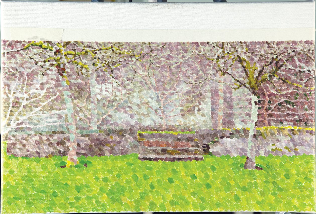 Gyümölcsöskert télen, 2014 (olaj, vászon) alkotó: William Wilkins